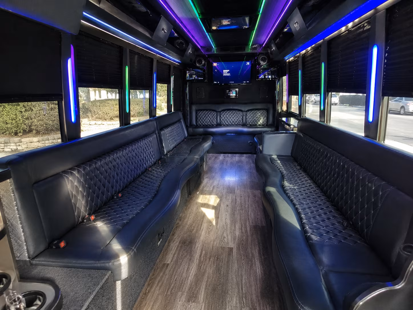 lake elsinore 15 passenger party bus interior