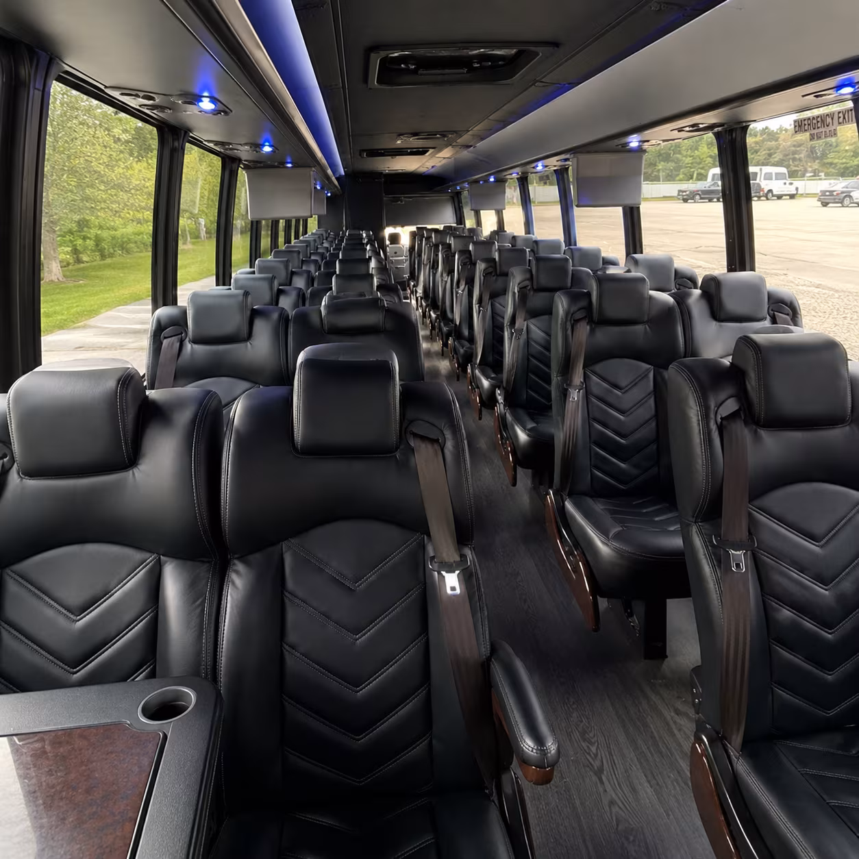 lake elsinore wedding transportation onboard seating