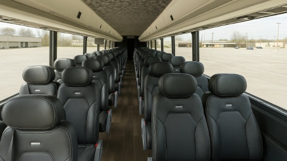 Interior of Charter Bus Company Lake Elsinore's 20 Passenger Mini bus in Lake Elsinore