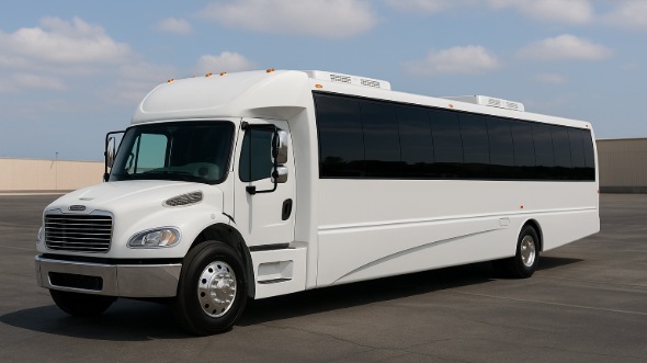 Exterior of Charter Bus Company Lake Elsinore's 20 Passenger Mini bus in Lake Elsinore