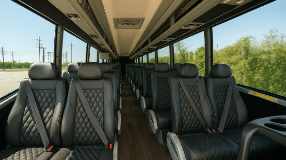 Interior of Charter Bus Company Lake Elsinore's 25 Passenger Mini bus in Lake Elsinore