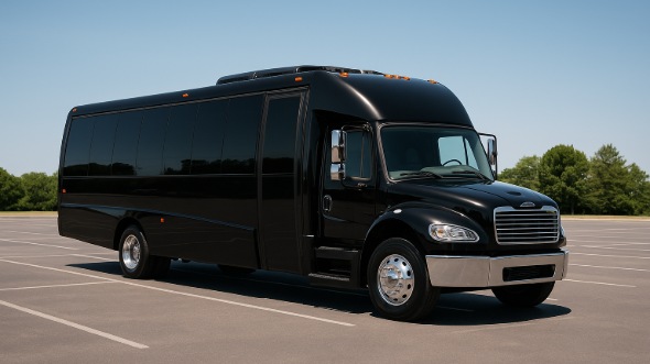 Exterior of Charter Bus Company Lake Elsinore's 25 Passenger Mini bus in Lake Elsinore