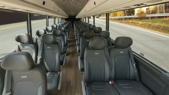 Interior of Charter Bus Company Lake Elsinore's 28 Passenger Mini bus in Lake Elsinore