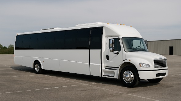 Exterior of Charter Bus Company Lake Elsinore's 35 Passenger Minibus in Lake Elsinore