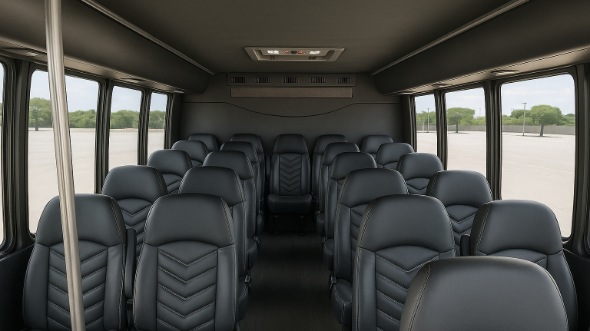 lake elsinore 30 passenger minibus inside