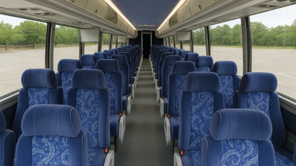 lake elsinore 50 passenger charter bus inside