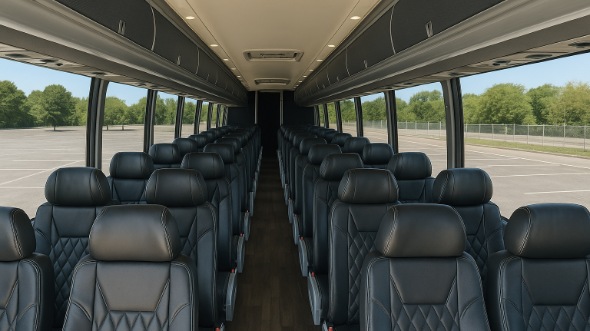 lake elsinore 56 passenger charter bus inside